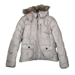 Eddie Bauer Women's Yukon Model Taupe Hooded Jacket
